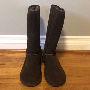 Bjorndal dark brown fur boots